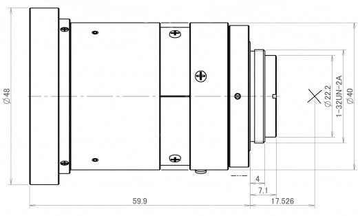 FL-CC0614A-2M Dimensions Diagram