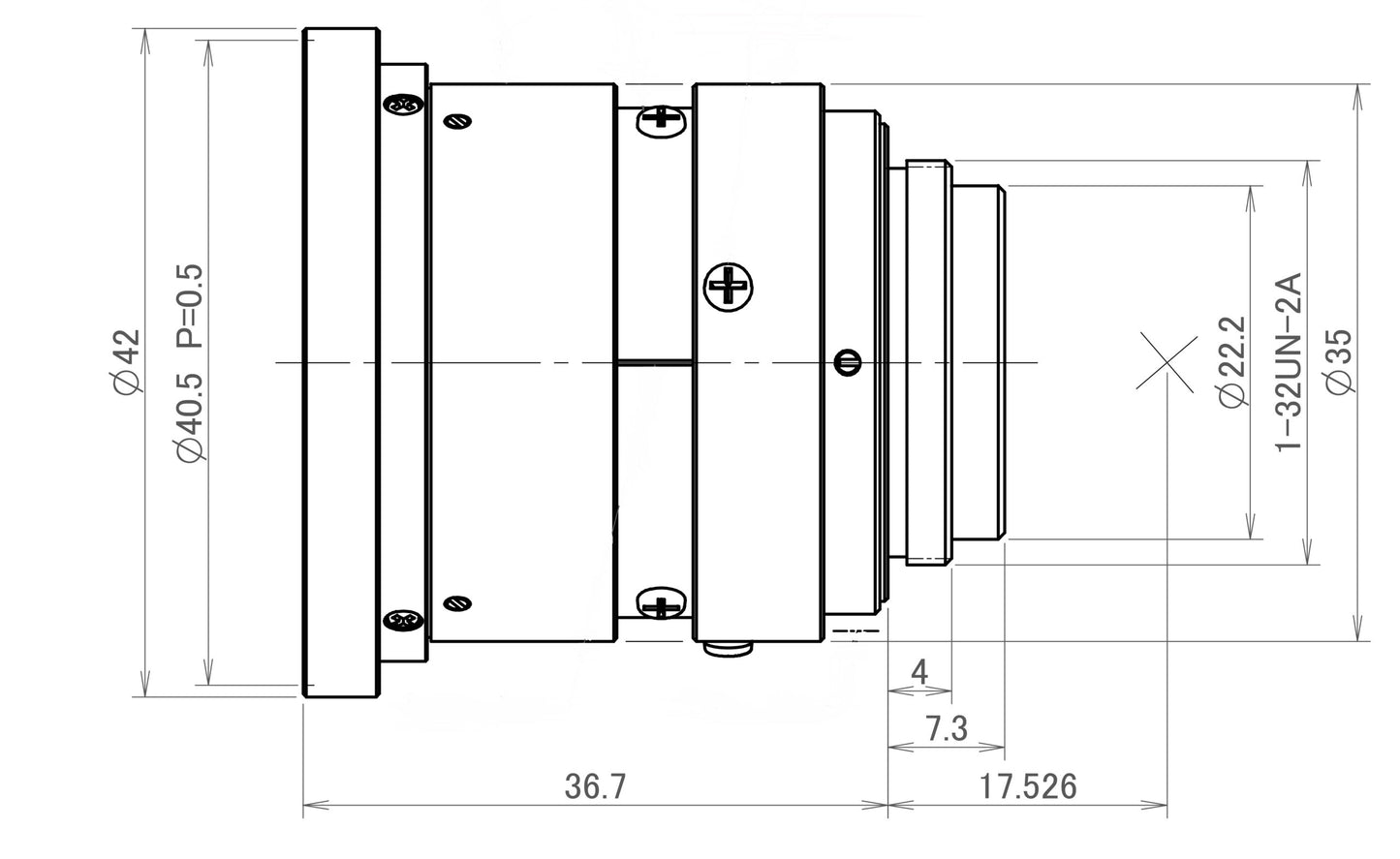 FL-CC0814A-2M Dimensions Diagram