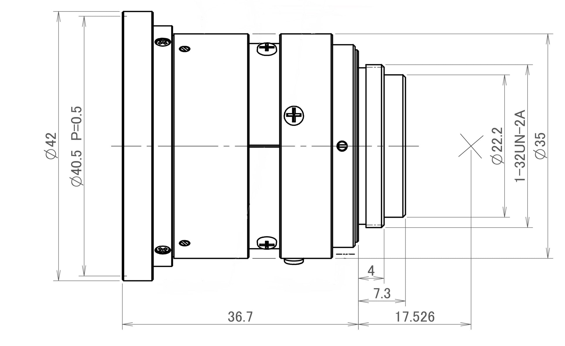 FL-CC0814A-2M Dimensions Diagram