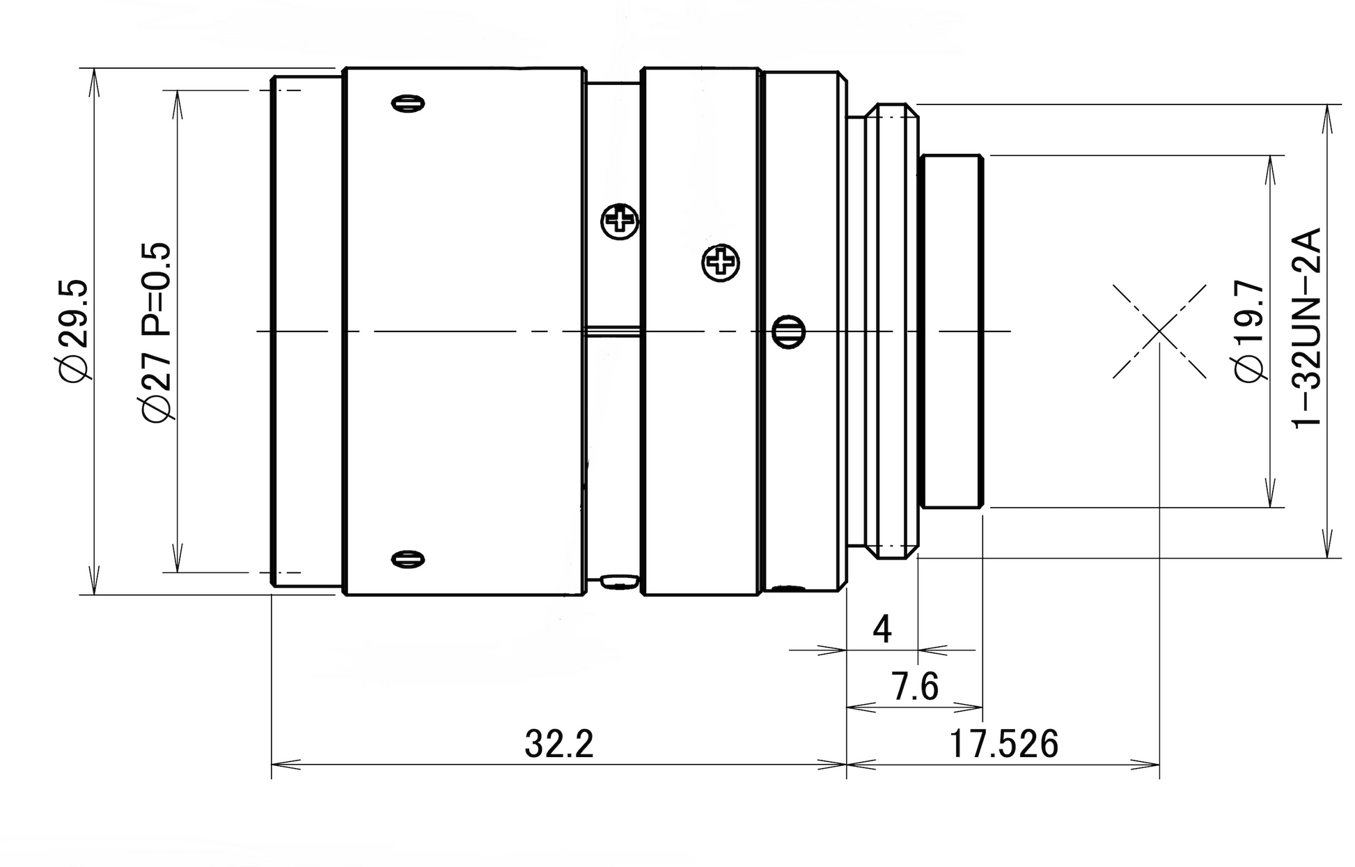 FL-CC1614-2M Dimensions Diagram