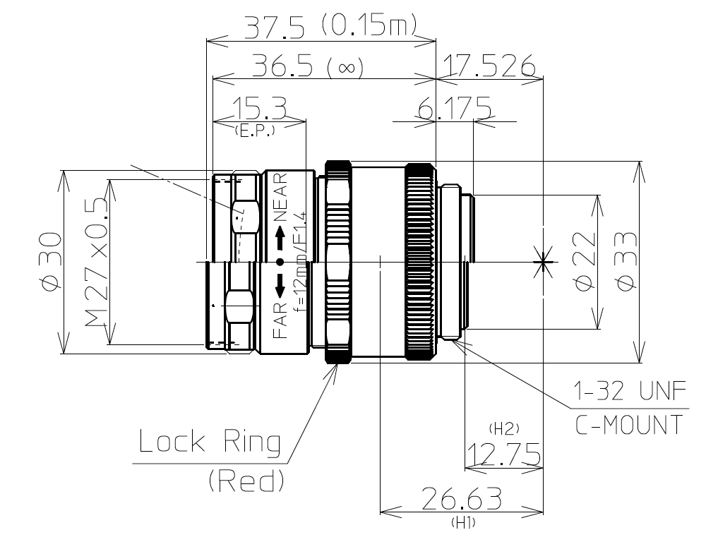 LM12JCM-WP Dimensions