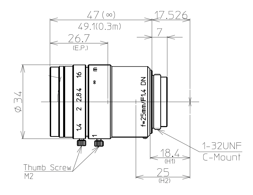 LM25JC5M-IR Dimensions