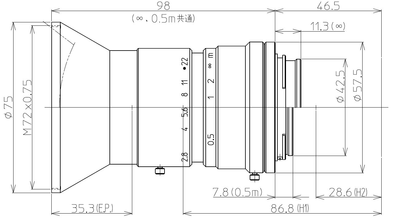 LM28LF Dimensions