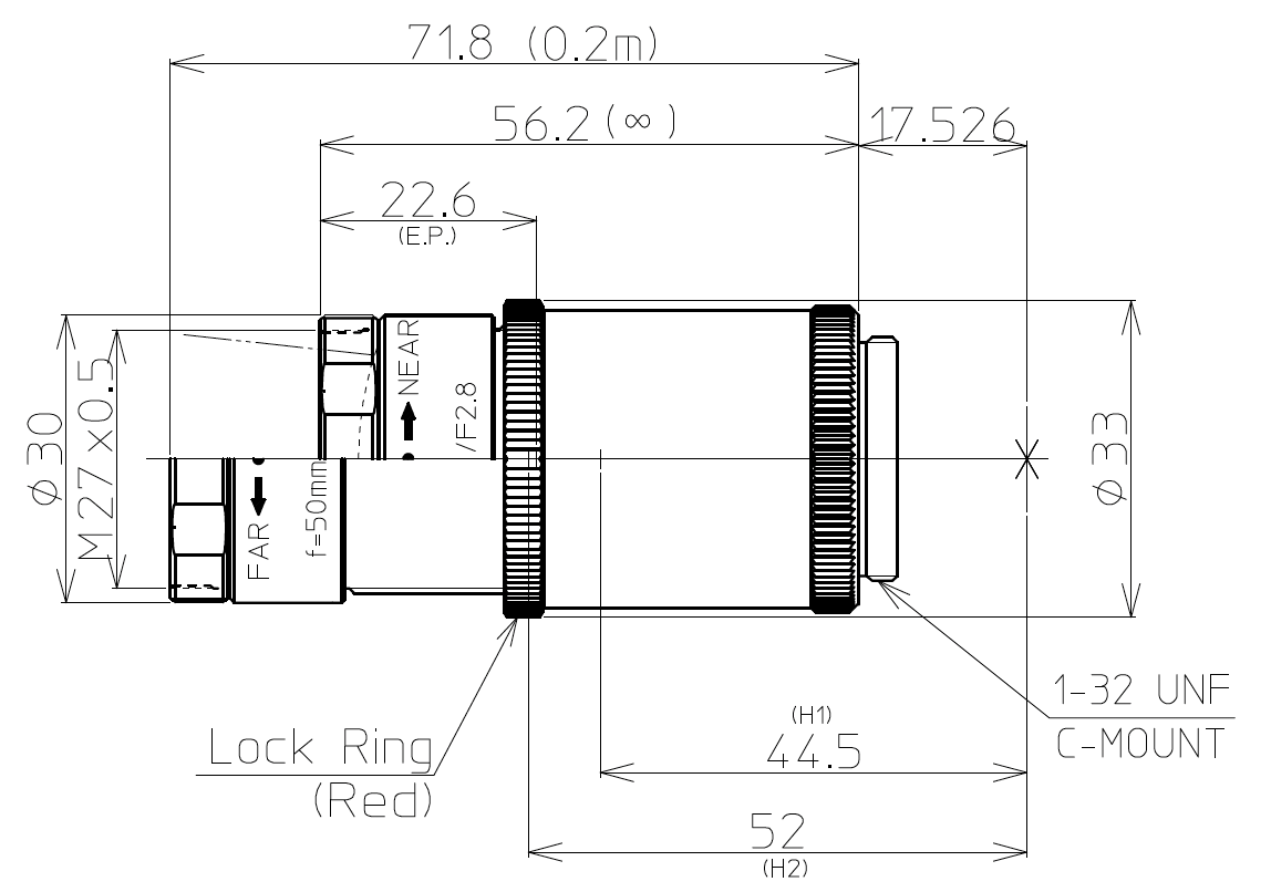 LM50JCM-V Dimensions