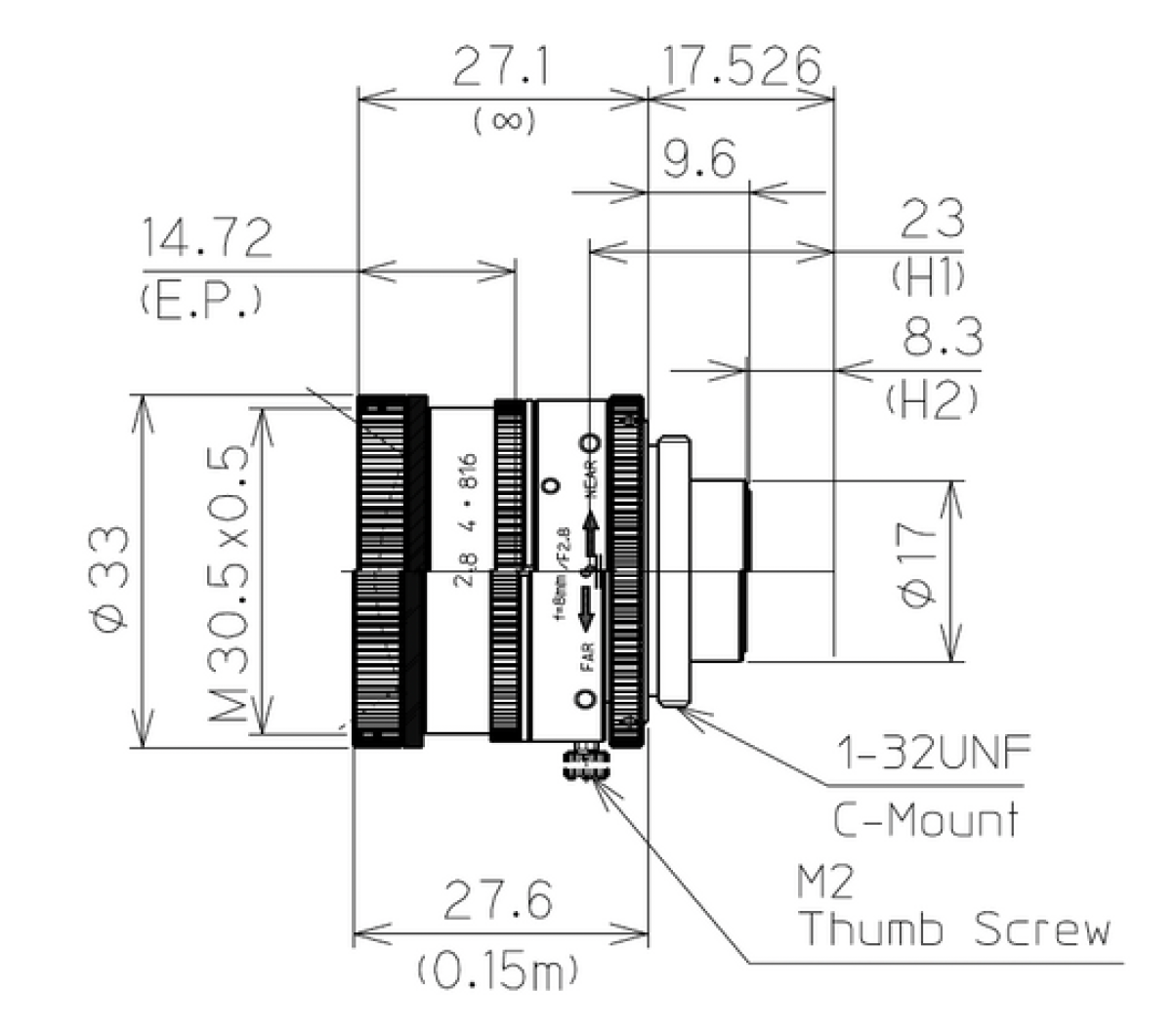 LM8JC5MC-WP Dimensions