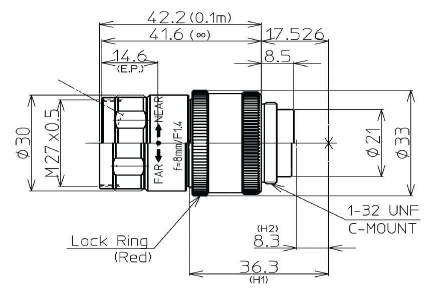 LM8JCM-V Dimensions