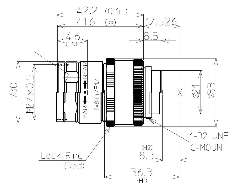 LM8JCM-WP Dimensions